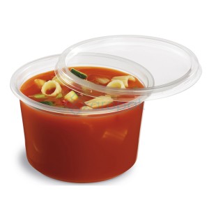 Pojemnik okrągły 8119C PP 750ml transparentny