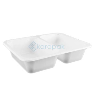 Pojemnik do zgrzewu WZMOCNIONE ROGI dwudzielny biały T-227x178x40 PP (24/8/50) 