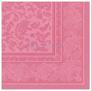 Serwetki Royal Collection ORNAMENT 40 x 40cm - RÓŻOWE