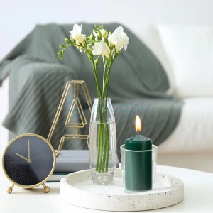 Świeca walec 60x100 - BUTELKOWA ZIELEŃ