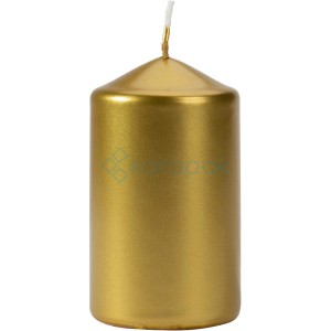 Świeca walec 60x100 - ZŁOTA