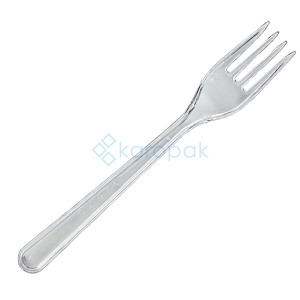 Widelec transparentny SUPERIOR 18 cm 50 sztuk REUSE 