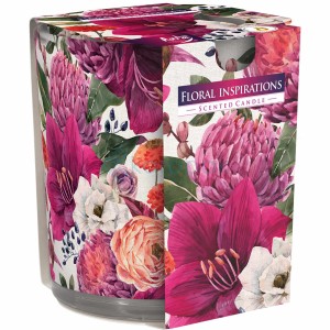 Świeca zapachowa w szkle "KWIATOWE INSPIRACJE"