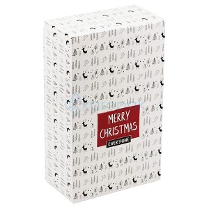 Pudełko papierowe zamykane Merry Christmas 125x210x70 mm