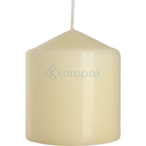Świeca walec ecru 80x90 mm 38h