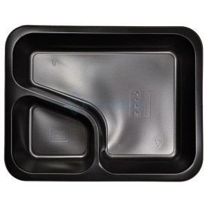 Pojemnik do zgrzewu dwudzielny COLT 227x178x50 CZARNY LITE BITTNER 50 sztuk REUSE 