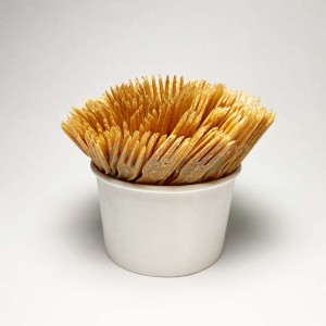 Widelczyk do frytek WPC włókno drewniane 1000 szt