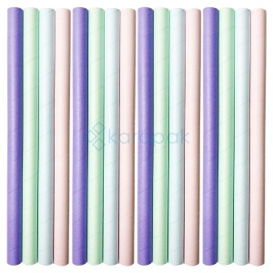 Słomki papierowe BUBBLE TEA, fi 12 mm 20 cm PALETA BARW 200 sztuk
