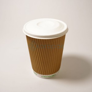 Wieczko do kubka z trzciny cukrowej 90 mm napoje zimne 50 szt