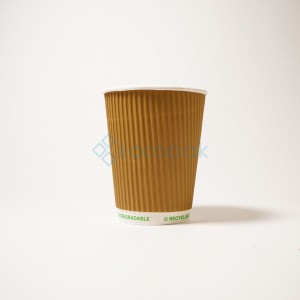 Kubek papierowy PLASTIC FREE 300 ml KRAFT 3W 25 szt