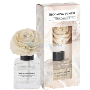 Dyfuzor zapachowy z kwiatem sola Kwitnący Jaśmin 80ml trwałość do 4 tygodni