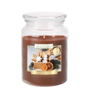 Świeca zapachowa w szkle z wieczkiem "Pierniczki" 100h