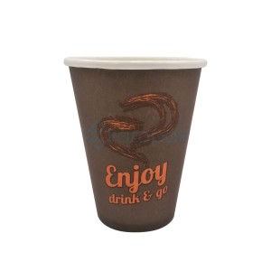 Kubek papierowy Enjoy Drink&Go12 oz 300ml z nadrukiem 50 szt