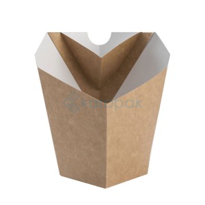 Kubełek DUŻA FRYTKA + DIP 80x80x100/155mm Enjoy&BeEco