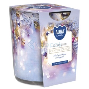 Świeca zapachowa w szkle "Świąteczny czas"