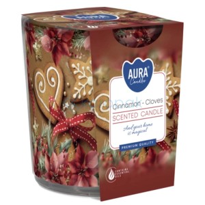 Świeca zapachowa w szkle "Cynamon-goździki"