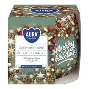 Świeca zapachowa w szkle "Pachnąca sosna" 20 h