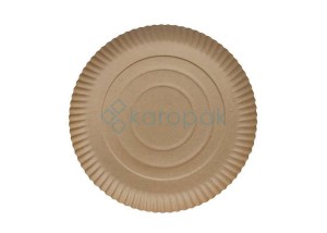 Talerz papierowy nature 28cm BRĄZOWY 40 szt