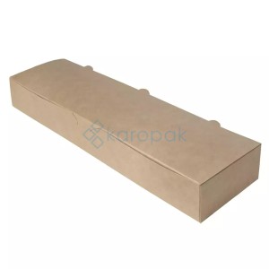 Pudełko na zapiekankę brązowe 420x110x60mm 100 szt