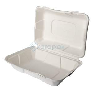 Menubox z pulpy drzewnej niedzielony 23x15,9x7,7cm 50 szt