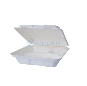 Menubox z pulpy drzewnej trójdzielny 21x21x6,5cm 50 szt