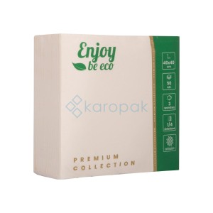 Serwetka 3w 40x40 Szampan  Enjoy Be Eco 50 szt