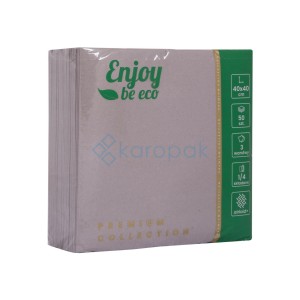 Serwetka 3w 40x40 Szara  Enjoy Be Eco 50 szt
