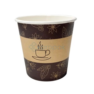 Kubki papierowe z nadrukiemCOFFE 100ml 50szt