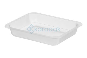 Pojemnik do zgrzewu niedzielony 227x178x40 MLECZNY 50 szt