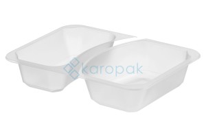 Pojemnik do zgrzewu PRF dwudzielny B-227x178x50 MLECZNY 50 szt