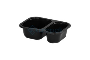 POJEMNIK DO ZGRZEWU SMALL T-2 160x112x45 CZARNY 14G REUSE 14G 528 szt