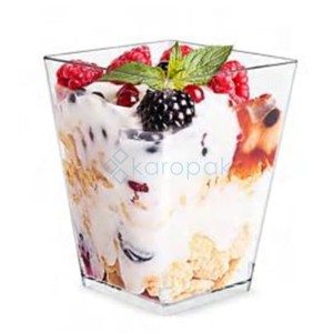 FINGERFOOD Pojemnik PYRAMIDE transparentny 160ml PS 24 szt