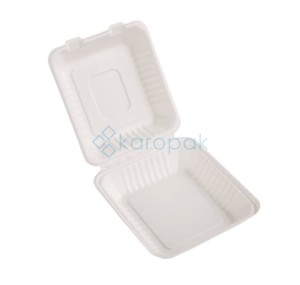 Menubox z trzciny cukrowej niedzielony 23x23x8cm Love Nature 50 szt