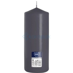 Świeca walec szary 80x200 