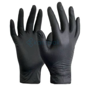 Rękawiczki nitrylowe XL czarne 100 sztuk