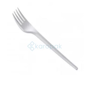 Widelec biały PS 100 szt REUSE