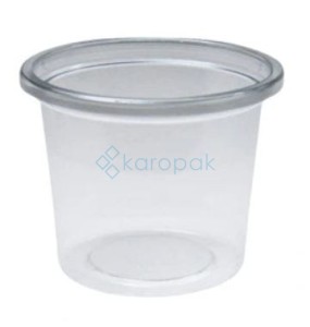 Pojemnik na sos rPET TRANSPARENTNY fi62,5mm 80ml 100 szt