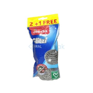 VILEDA Glitzi zmywak stalowy spralny 3szt