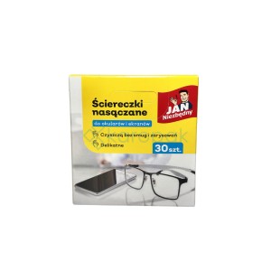 JAN NIEZBĘDNY Ściereczki nasączone do okularów 30szt 