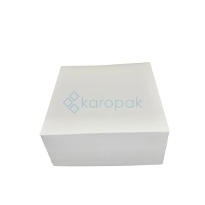 PUDEŁKO DO CIAST ZAMYKANE 260x260x120 BIAŁE (_/10/15)