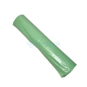 Worki na odpady 160L LDPE zielone ETYKIETA 10szt