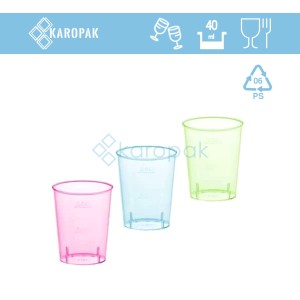 KIELISZEK 40ml MIX KOLOR 40szt