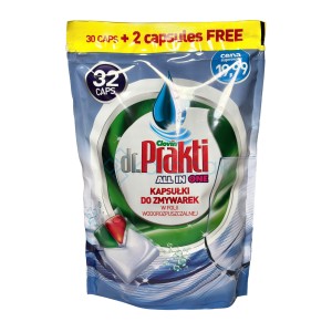 Dr.Prakti kapsułki proszkowo-żelowe do zmywarki 384g (32szt)