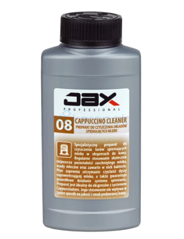 (5668) JAX PROFESSIONAL CAPPUCCINO CLEANER DO CZYSZCZENIA UKŁADÓW SPIENIAJĄCYCH 250ml 