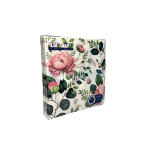 PAW Serwetka 3W 33x33 Nadruk RÓŻE 20szt