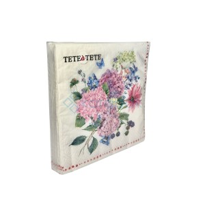 PAW Serwetka 3W 33x33 Nadruk Hortensja 20szt