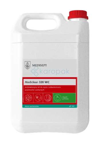(4525) MEDISEPT Mediclean 320 WC żel do mycia i odkamieniania sanitariatów 5L
