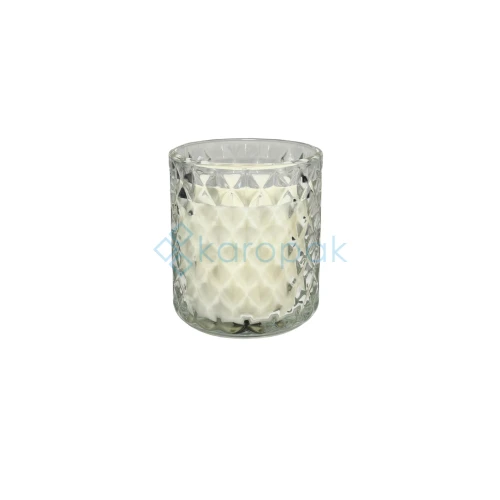 6279  Świeca zapachowa w kryształowym szkle 40h Biały bursztyn.webp