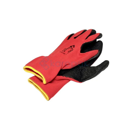 2766.RĘKAWICE NYLON/POLIURETAN czerwone R.11webp