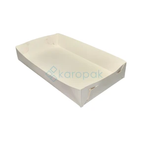 Pudełko do ciast BIAŁE 21x12x3,5 (100szt)